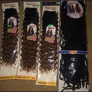 3 Packs Of Beach Curl. 1 Pack Of Bona Loc
